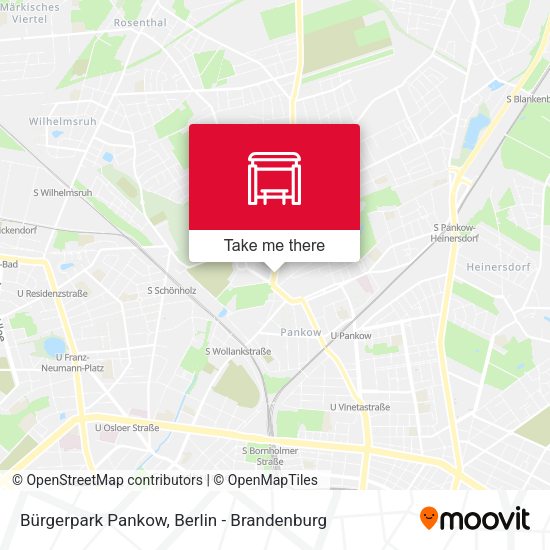 Bürgerpark Pankow map