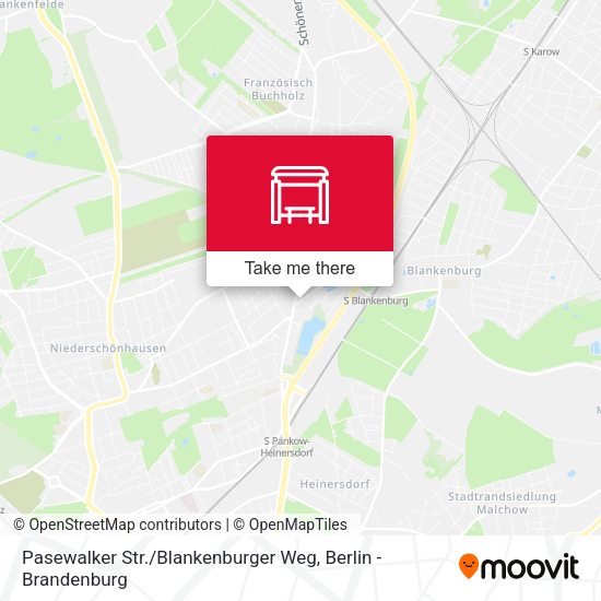 Карта Pasewalker Str. / Blankenburger Weg