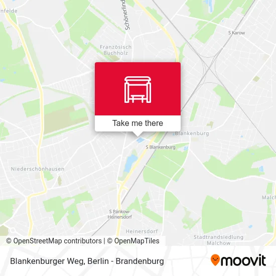 Blankenburger Weg map