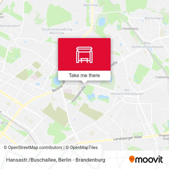 Карта Hansastr./Buschallee