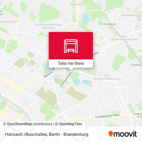 Карта Hansastr./Buschallee