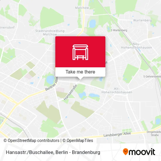 Карта Hansastr./Buschallee