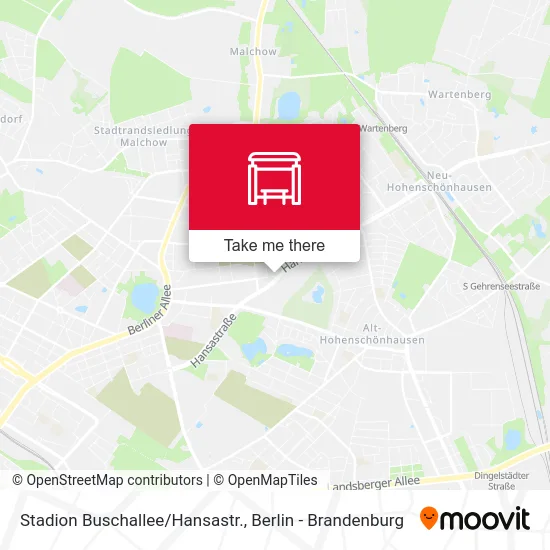 Карта Stadion Buschallee/Hansastr.