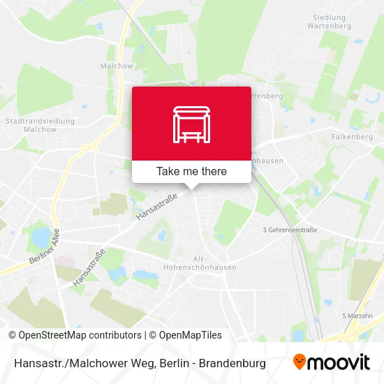 Карта Hansastr./Malchower Weg