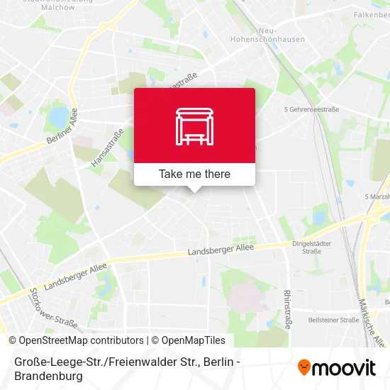 Карта Große-Leege-Str. / Freienwalder Str.