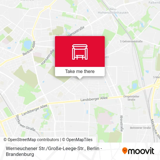 Карта Werneuchener Str. / Große-Leege-Str.