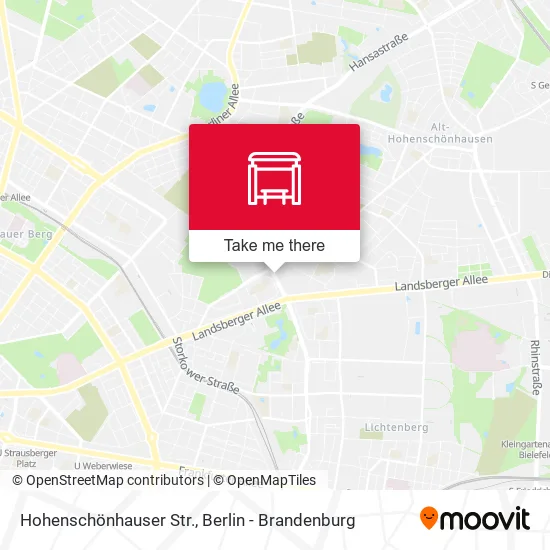 Карта Hohenschönhauser Str.