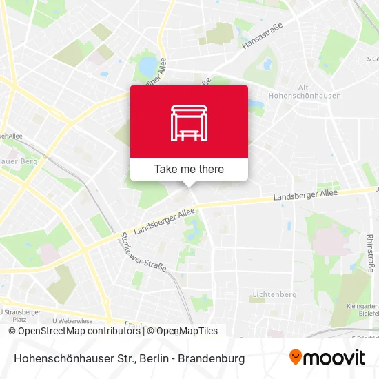 Карта Hohenschönhauser Str.