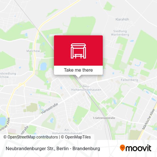 Карта Neubrandenburger Str.