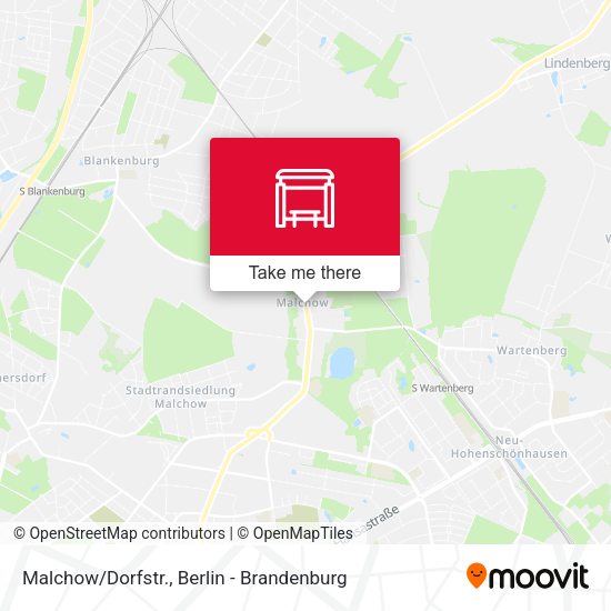 Карта Malchow/Dorfstr.