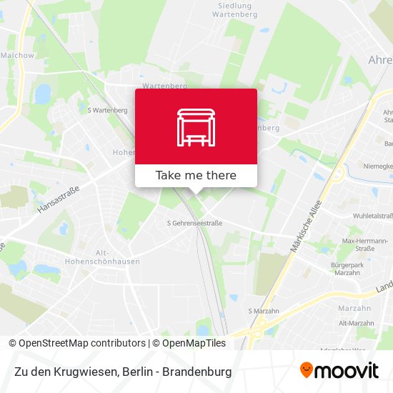 Zu den Krugwiesen map