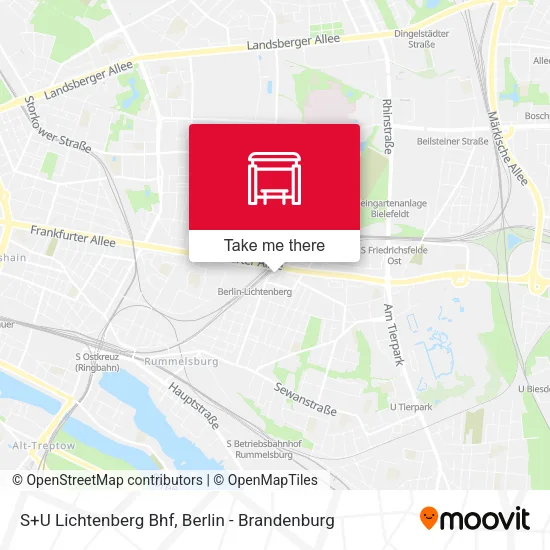 Карта S+U Lichtenberg Bhf