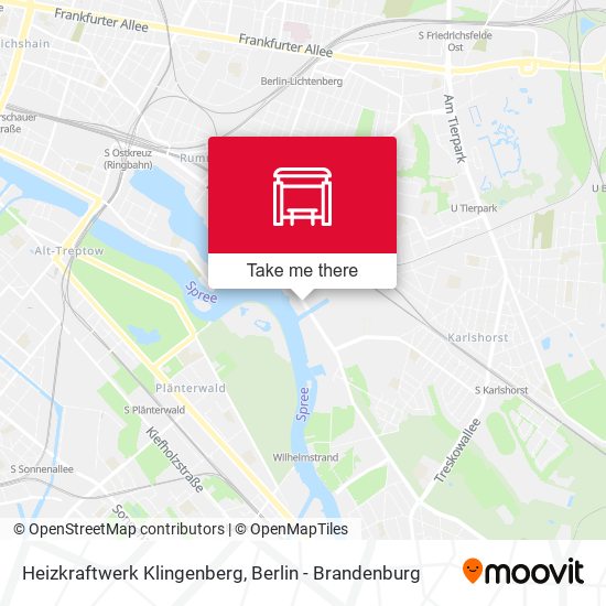 Heizkraftwerk Klingenberg map