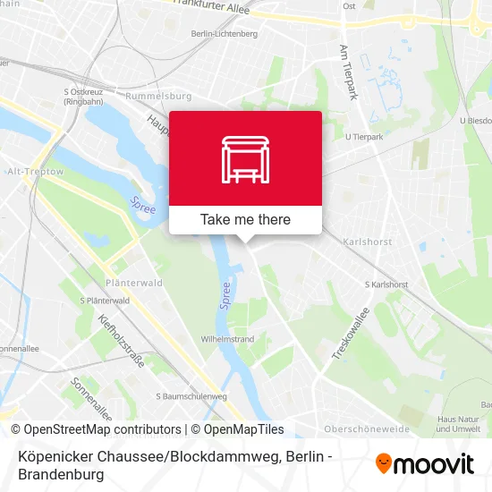 Köpenicker Chaussee / Blockdammweg map
