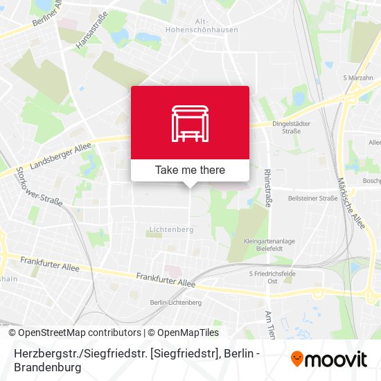 Карта Herzbergstr. / Siegfriedstr. [Siegfriedstr]