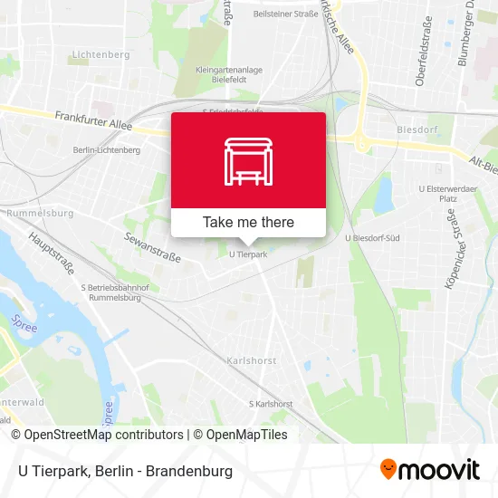 Карта U Tierpark