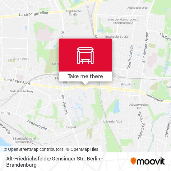 Alt-Friedrichsfelde / Gensinger Str. map