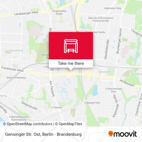 Карта Gensinger Str. Ost