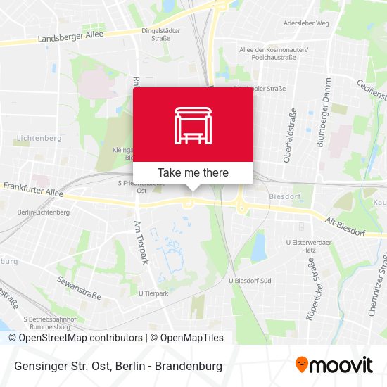 Карта Gensinger Str. Ost