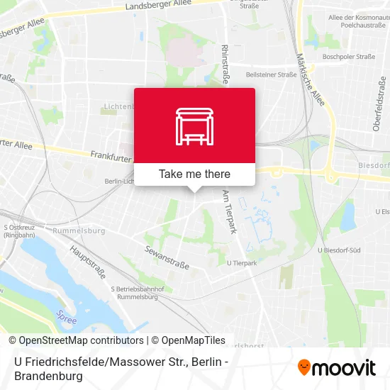 Карта U Friedrichsfelde / Massower Str.