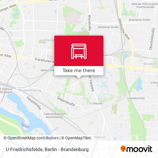 U Friedrichsfelde map