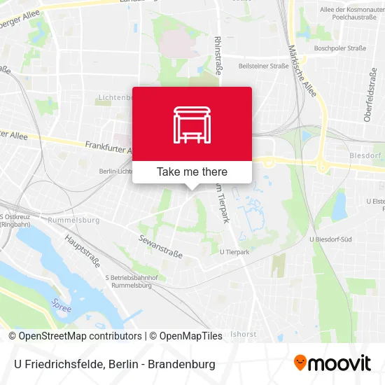 Карта U Friedrichsfelde