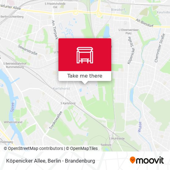 Köpenicker Allee map