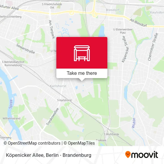 Карта Köpenicker Allee