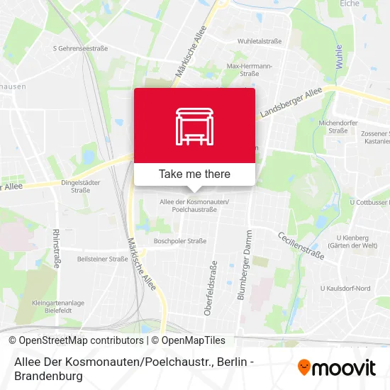 Карта Allee Der Kosmonauten / Poelchaustr.
