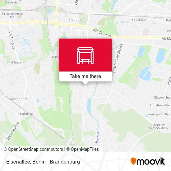 Карта Elsenallee
