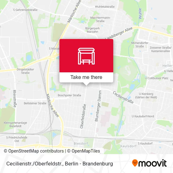 Карта Cecilienstr./Oberfeldstr.