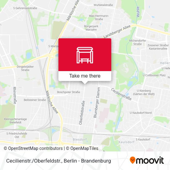 Карта Cecilienstr./Oberfeldstr.