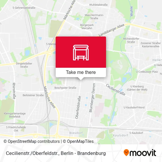 Карта Cecilienstr./Oberfeldstr.