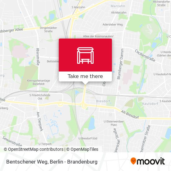 Bentschener Weg map