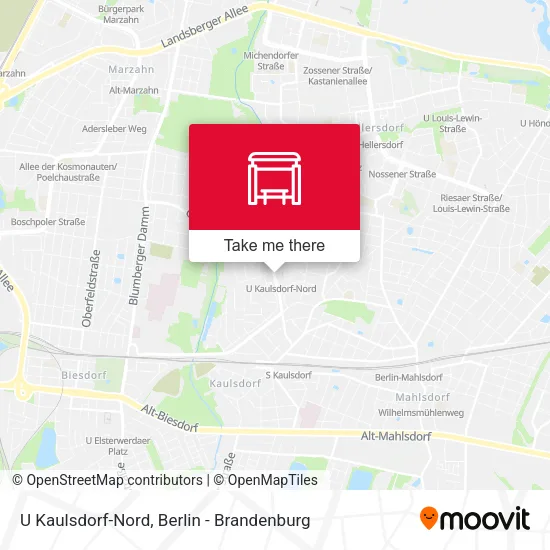 Карта U Kaulsdorf-Nord