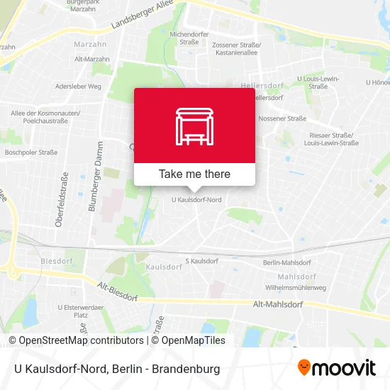 Карта U Kaulsdorf-Nord