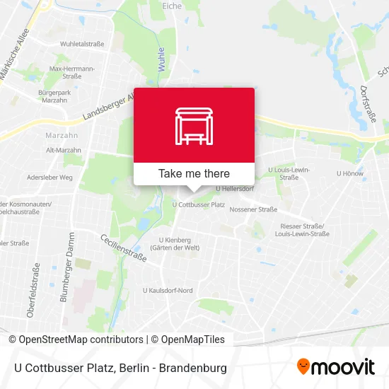Карта U Cottbusser Platz