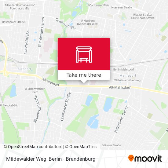 Mädewalder Weg map