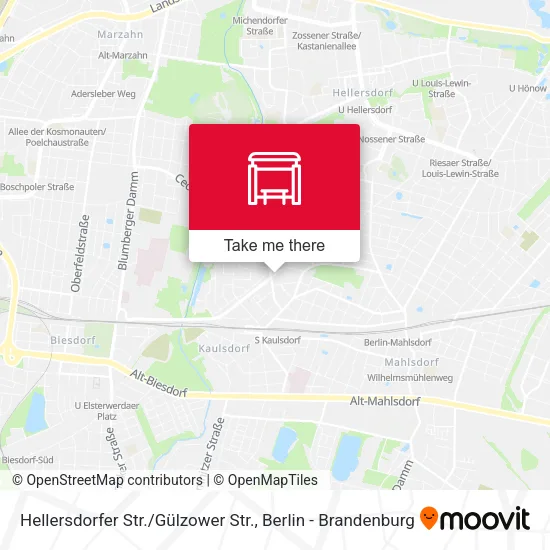 Карта Hellersdorfer Str. / Gülzower Str.