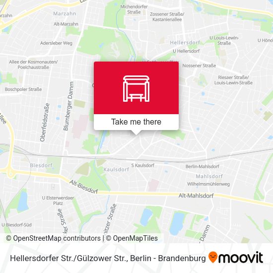 Карта Hellersdorfer Str. / Gülzower Str.