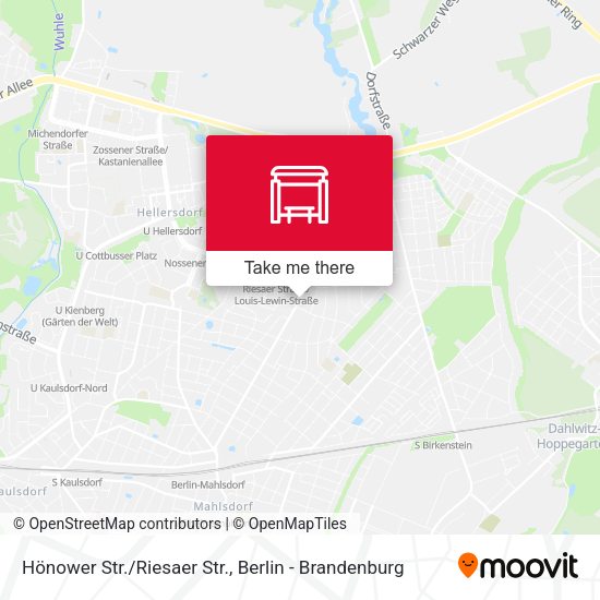 Карта Hönower Str./Riesaer Str.