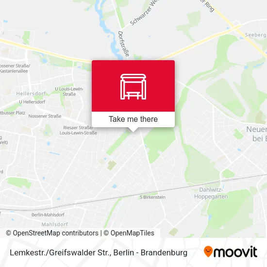 Карта Lemkestr./Greifswalder Str.