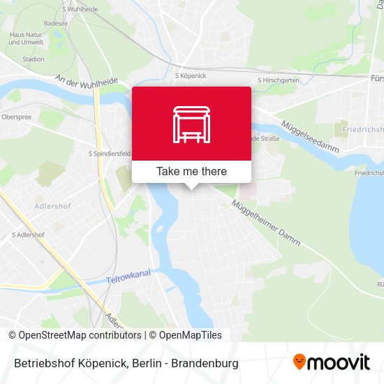 Betriebshof Köpenick map
