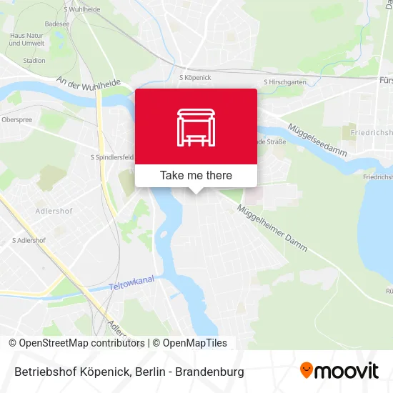 Карта Betriebshof Köpenick