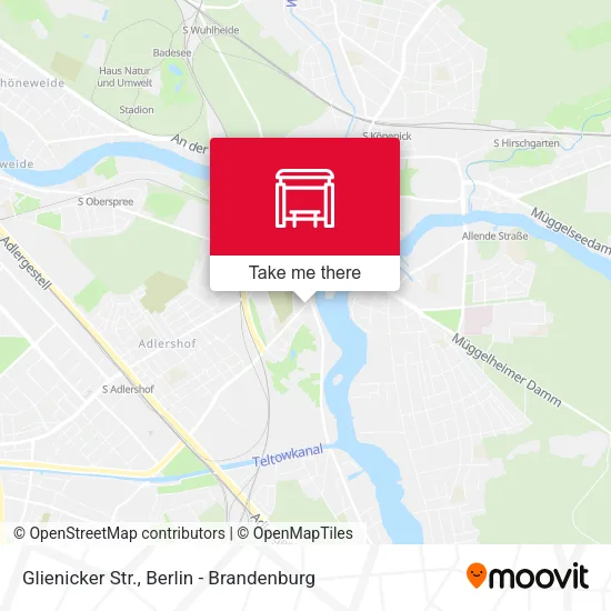 Карта Glienicker Str.