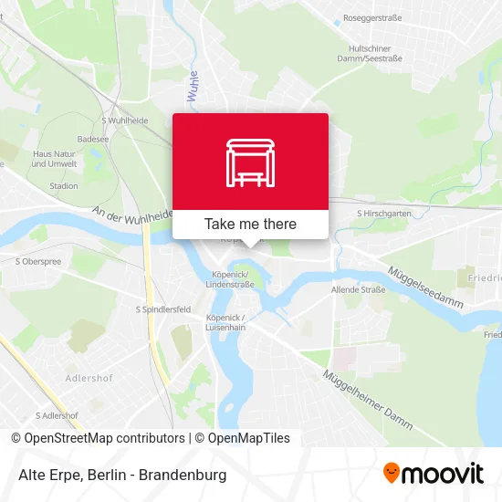 Карта Alte Erpe