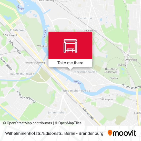 Карта Wilhelminenhofstr./Edisonstr.