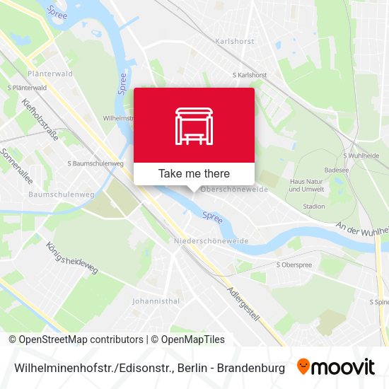 Карта Wilhelminenhofstr./Edisonstr.