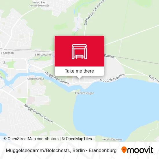 Карта Müggelseedamm/Bölschestr.