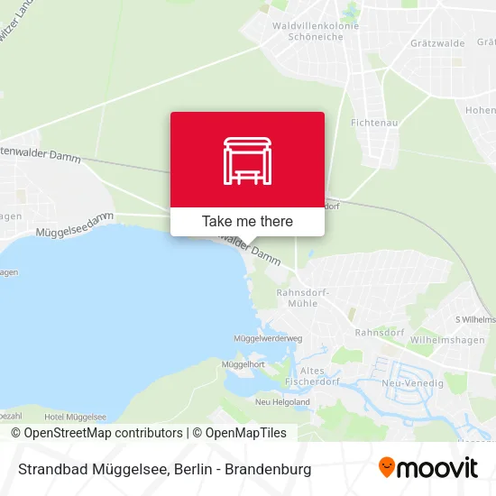 Карта Strandbad Müggelsee